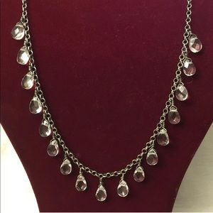 Silpada 💎 Rare N1661 Crystal Drop SS Necklace